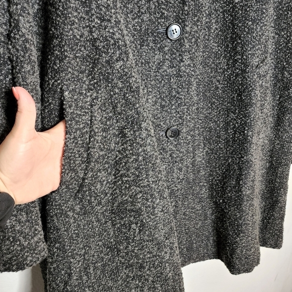 Sandro grey wool plus size coat. - Picture 2 of 16